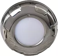 Lumitec Aurora - LED Dome Light - Polished SS Finish - 2-Color White/Red Dimming