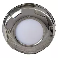 Lumitec Aurora - LED Dome Light - Polished SS Finish - 2-Color White/Red Dimming