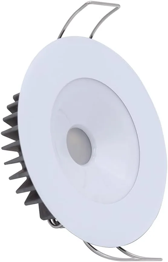 Lumitec Illusion Flush Mount LED Down Light - Spectrum RGBW - Cool White - White Housing