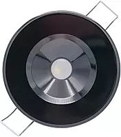 Lumitec Illusion Flush Mount LED Down Light - Spectrum RGBW - Warm White - Black Housing