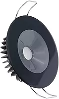 Lumitec Illusion Flush Mount LED Down Light - Spectrum RGBW - Warm White - Black Housing