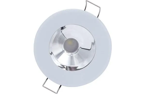 Lumitec Illusion Flush Mount LED Down Light - Spectrum RGBW - Cool White - White Housing - Chrome Reflector