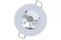 Lumitec Illusion Flush Mount LED Down Light - Spectrum RGBW - Cool White - White Housing - Chrome Reflector