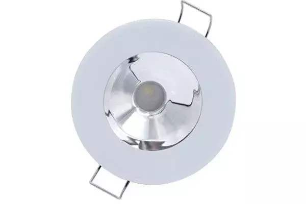Lumitec Illusion Flush Mount LED Down Light - Spectrum RGBW - Cool White - White Housing - Chrome Reflector