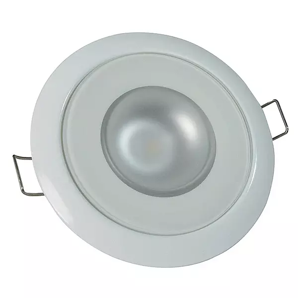 Lumitec Mirage White Bezel Exterior and Interior Flush Mount LED Down Light White Dimming Blue Dimming 113121