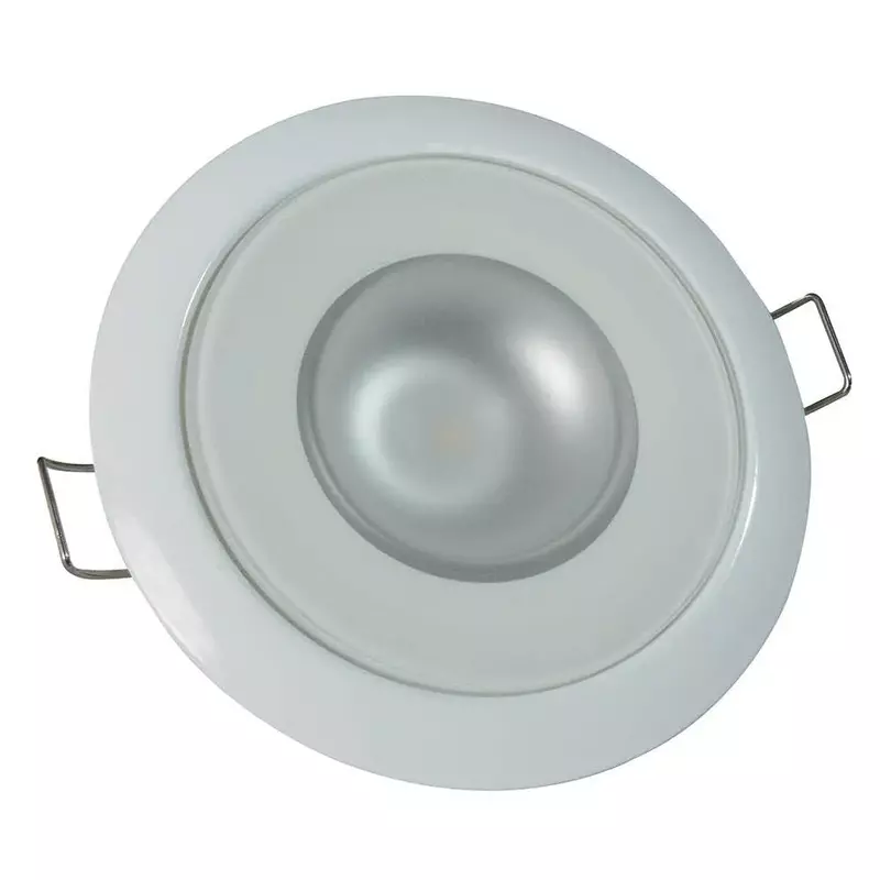 Lumitec Mirage White Bezel Exterior and Interior Flush Mount LED Down Light White Dimming Blue Dimming 113121