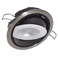 Lumitec Positionable Mirage LED Down Light, Water sealed, Positionable Polished Housing Spectrum RGBW Light