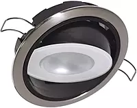 Lumitec Positionable Mirage LED Down Light, Water sealed, Positionable Polished Housing Spectrum RGBW Light