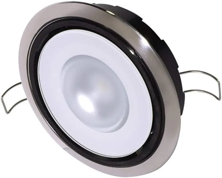 Lumitec Positionable Mirage LED Down Light, Water sealed, Positionable Polished Housing Spectrum RGBW Light