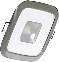 Lumitec Square Mirage Down Light - Spectrum RGBW Dimming - Polished Bezel