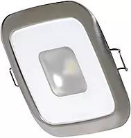 Lumitec Square Mirage Down Light - Spectrum RGBW Dimming - Polished Bezel