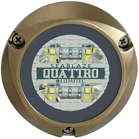 Lumitec Lighting 101510, LED Underwater Light, SeaBlaze Quattro Underwater Light, Spectrum Full-Color RGBW One Size