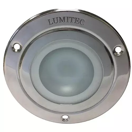 Lumitec 114118 Shadow Surface Mount Utility Light - Dimmable Red Blue & White Light Polished Stainless Steel Bezel