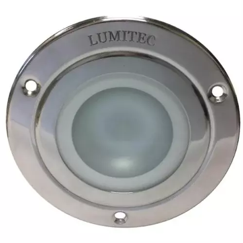 Lumitec 114118 Shadow Surface Mount Utility Light - Dimmable Red Blue & White Light Polished Stainless Steel Bezel
