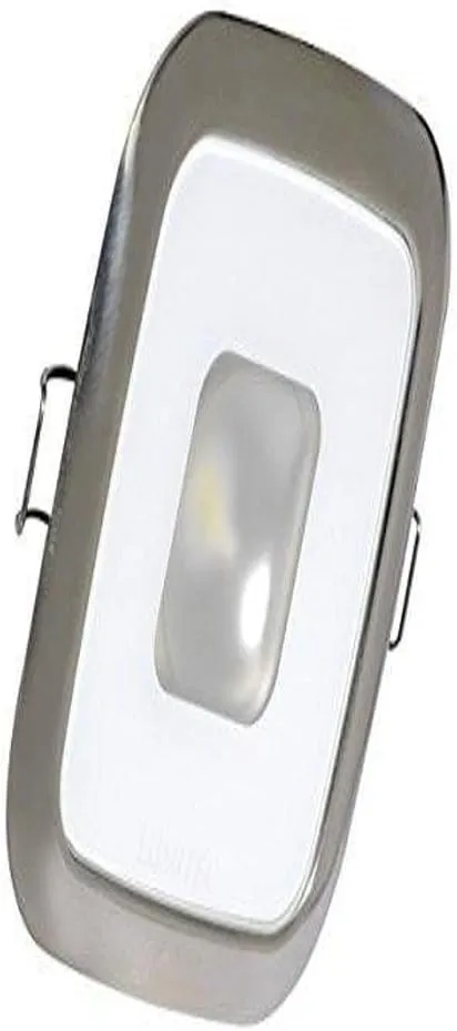 Lumitec Square Mirage Down Light - Polished Bezel