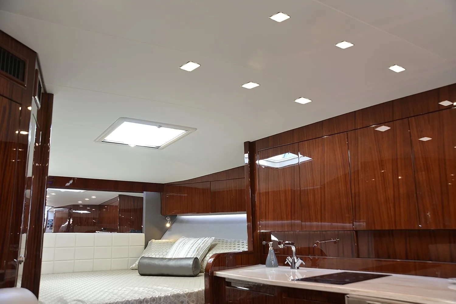 Lumitec Square Mirage Down Light - Polished Bezel