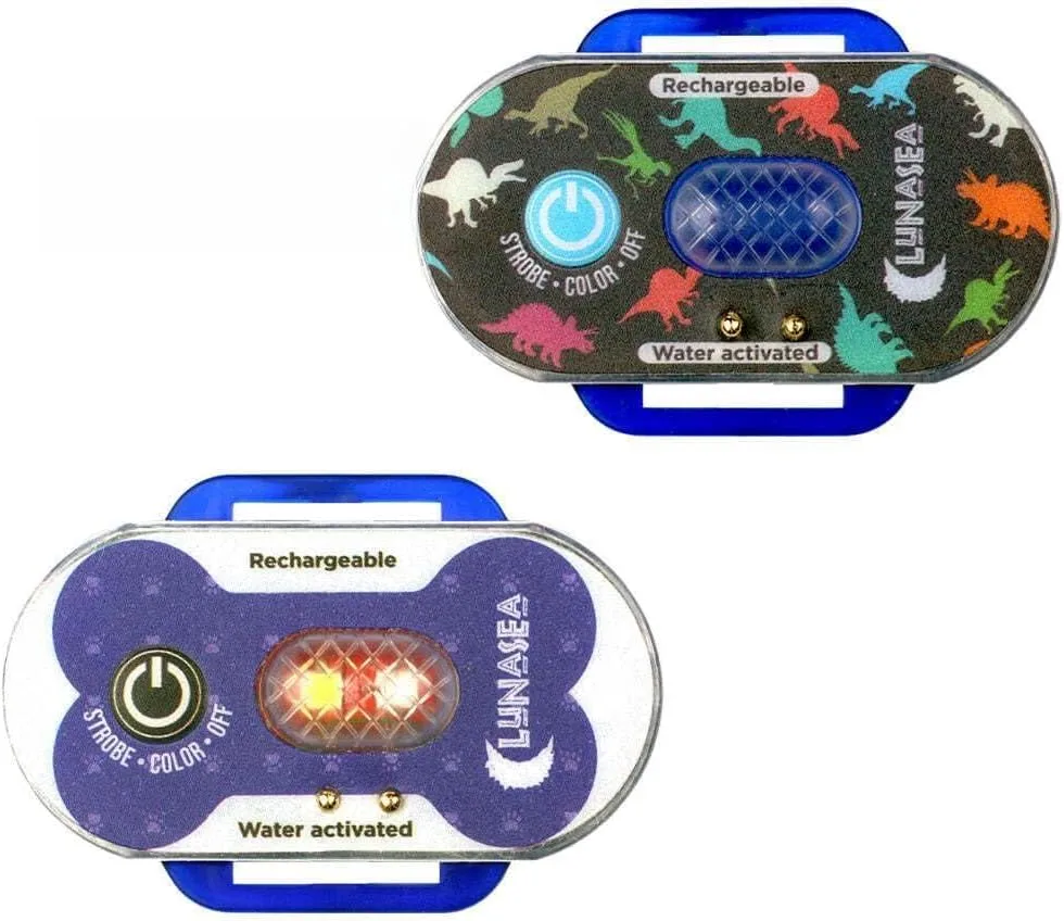Lunasea Child/Pet Safety Water Activated Strobe Light - Blue Case, Blue Attention Light