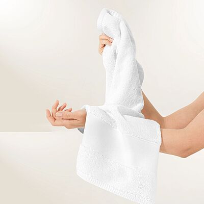 Lux White Hand Towel