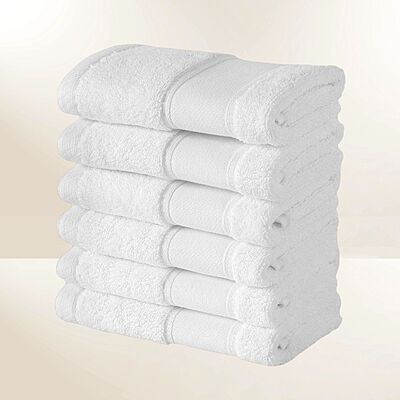 Lux White Hand Towel