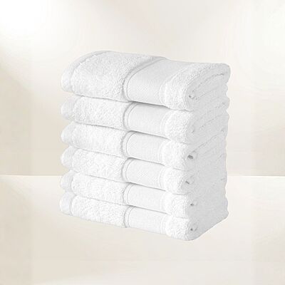 Lux White Washcloth