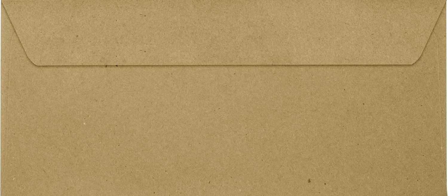 LUX #10 Full-Face Window Envelopes, Grocery Bag Brown, Peel & Press, 4 1/8" x 9 1/2", Pack of 50