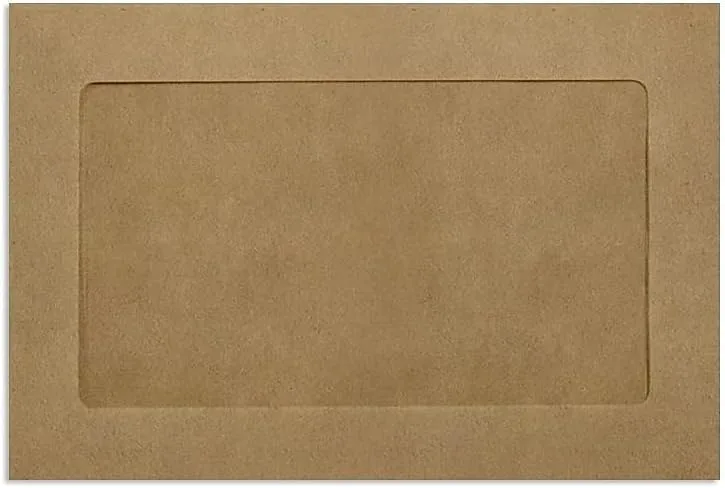 LUXPAPER Full-Face 6 x 9 Window Envelopes