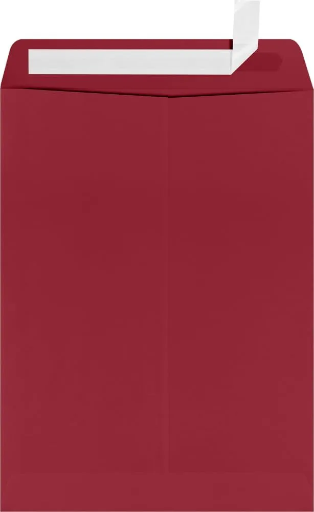 LUX Open-End 9in x 12in Envelopes, Peel & Press Closure