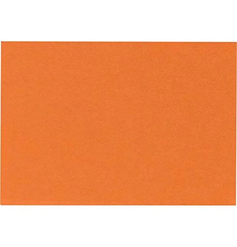 LUXPaper A6 Flat Cards | 4 5/8" x 6 1/4" | Mandarin Orange | 100lb. Cover | 250 Qty