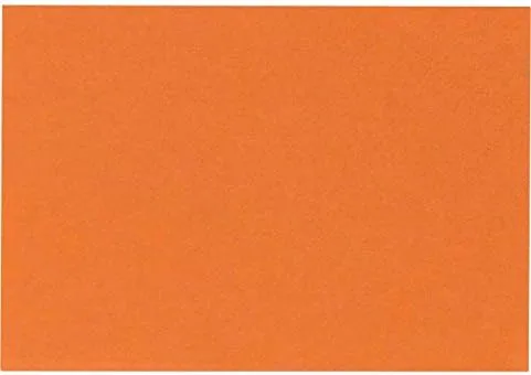 LUXPaper A6 Flat Cards | 4 5/8" x 6 1/4" | Mandarin Orange | 100lb. Cover | 250 Qty