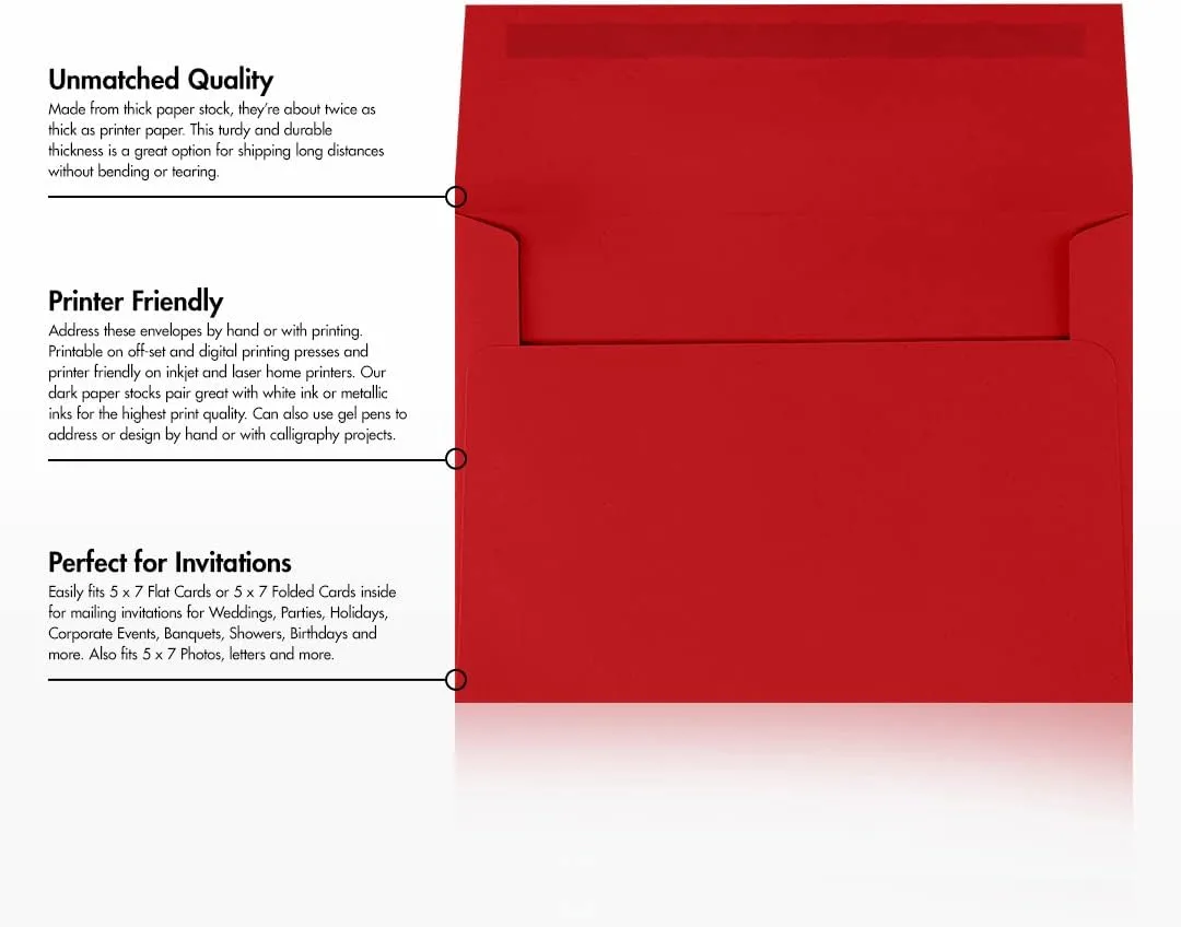 LUX A7 Invitation Envelopes (5 1/4" x 7 1/4")