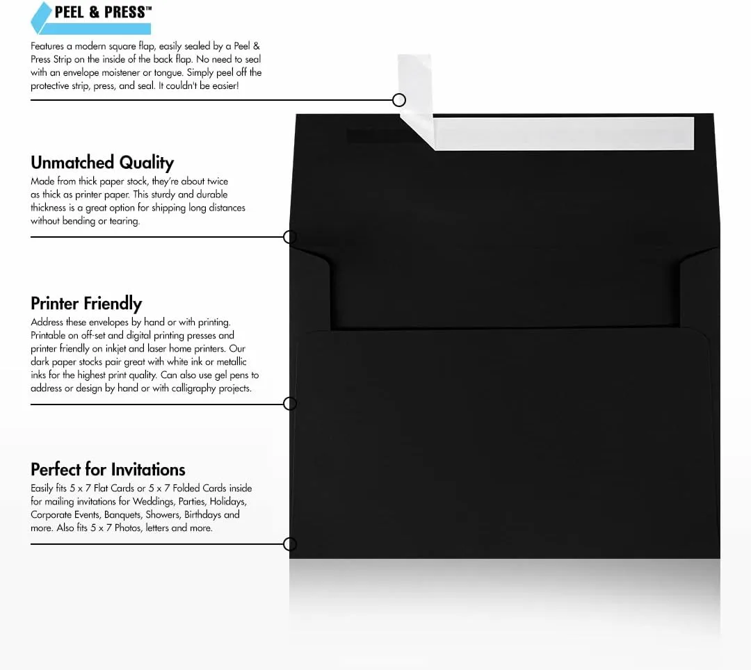 LUX A7 Invitation Envelopes (5 1/4" x 7 1/4")