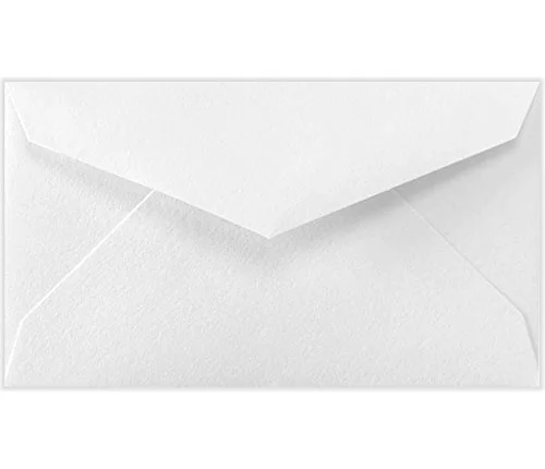 LUX Mini Envelopes, 2 1/8in x 3 5/8in, Gummed Seal, Bright White, Pack Of 250