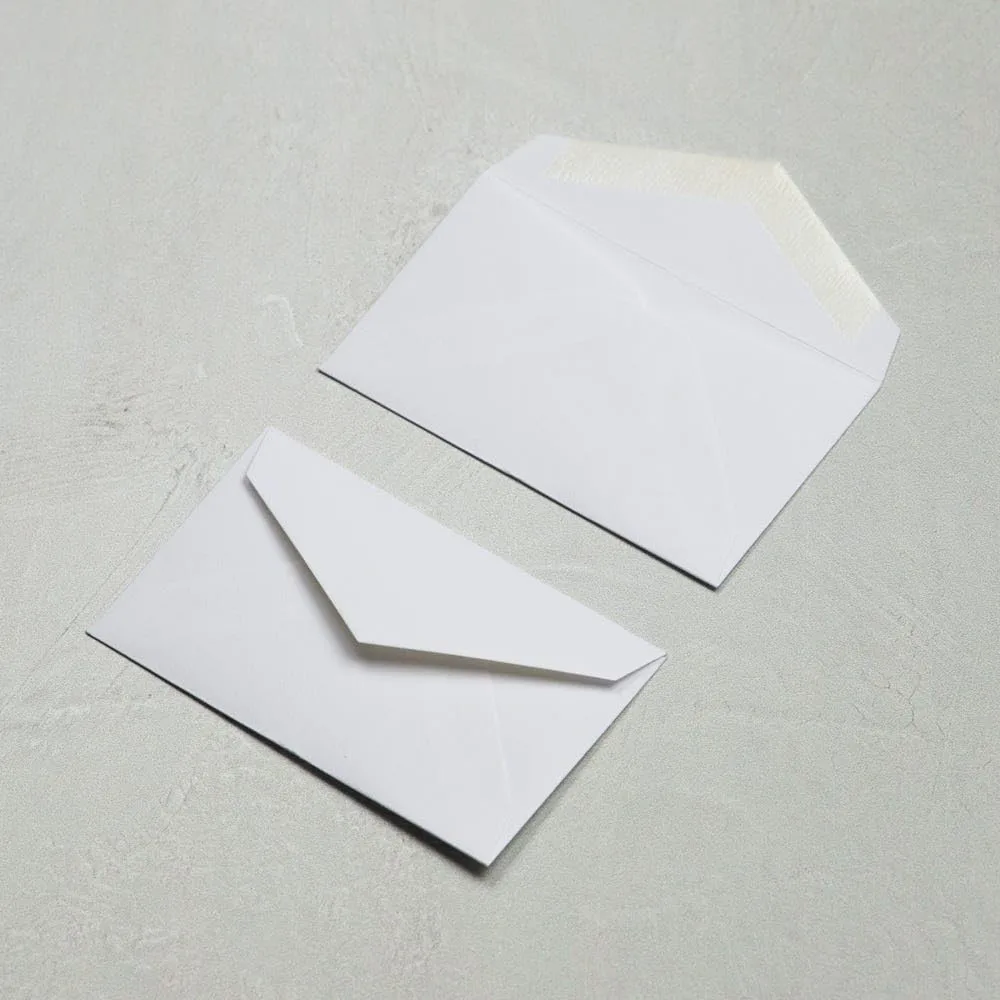 LUX Mini Envelopes, 2 1/8in x 3 5/8in, Gummed Seal, Bright White, Pack Of 250