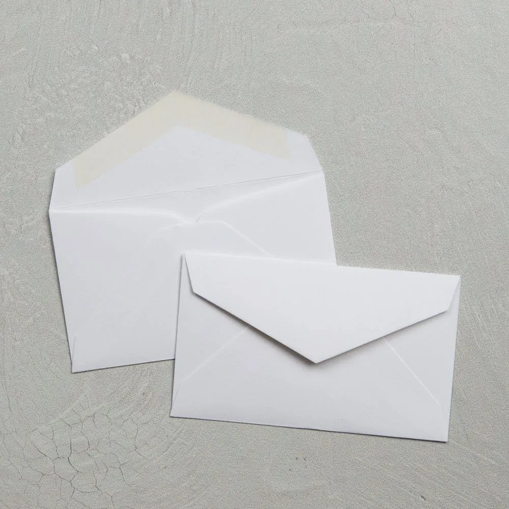LUX Mini Envelopes, 2 1/8in x 3 5/8in, Gummed Seal, Bright White, Pack Of 250