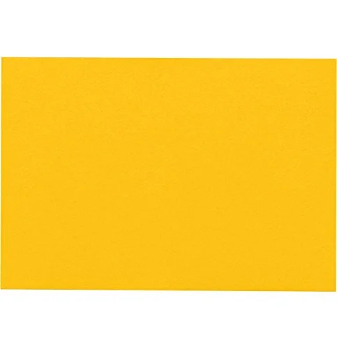 LUX Mini Flat Cards, #17, 2 9/16in x 3 9/16in, Sunflower Yellow, Pack Of 250