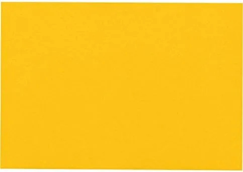 LUX Mini Flat Cards, #17, 2 9/16in x 3 9/16in, Sunflower Yellow, Pack Of 250