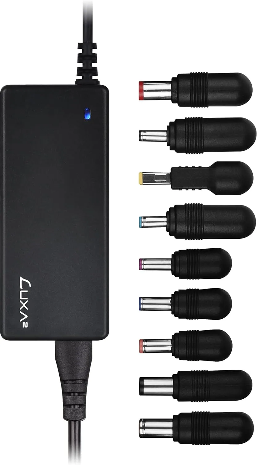 LUXA2 EnerG Bar 65W Universal Laptop Adapter for ASUS, ACER, HP, IBM, LENOVO, DELL, TOSHIBA, Ultrabook (PO-ULA-PC65BK-00)
