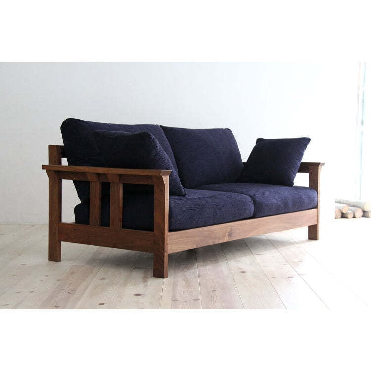 Smith Sofa In Dark Blue Color - Three Seater Smith Sofa In Dark Blue Color - Three Seater