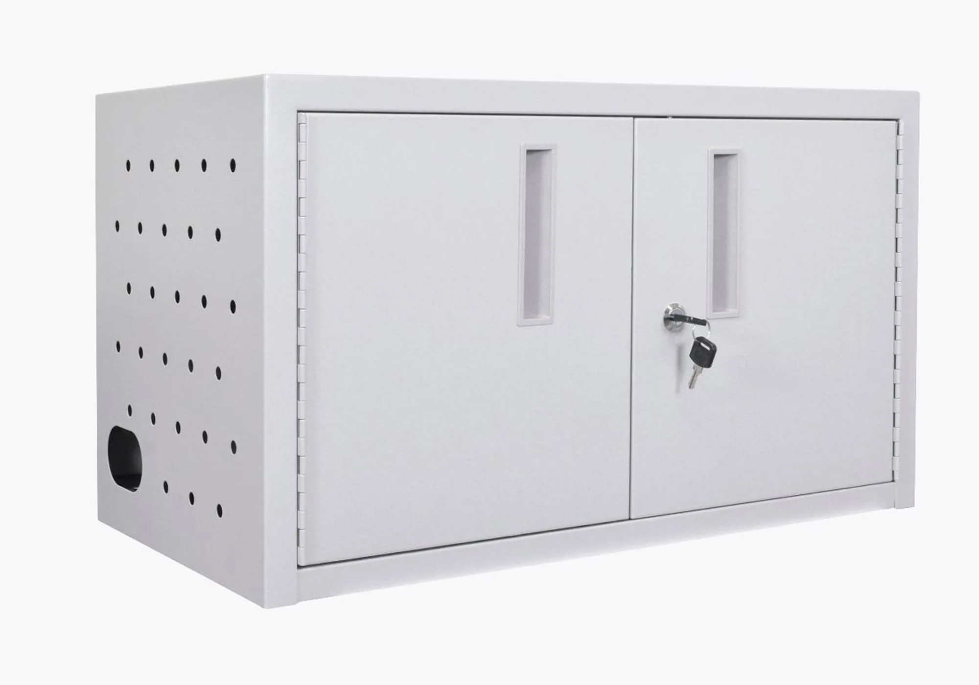 Luxor 16 Tablet Wall/Desk Charging Box, 14 1/2inH x 25inW x 13inD, Gray