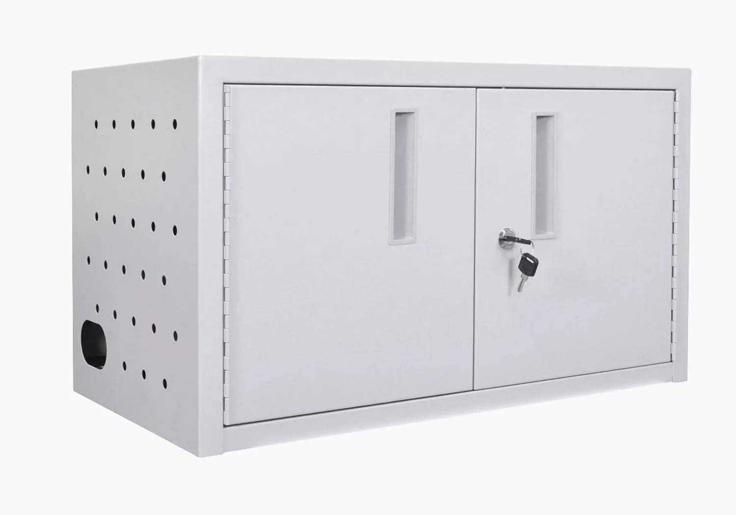 Luxor 16 Tablet Wall/Desk Charging Box, 14 1/2inH x 25inW x 13inD, Gray