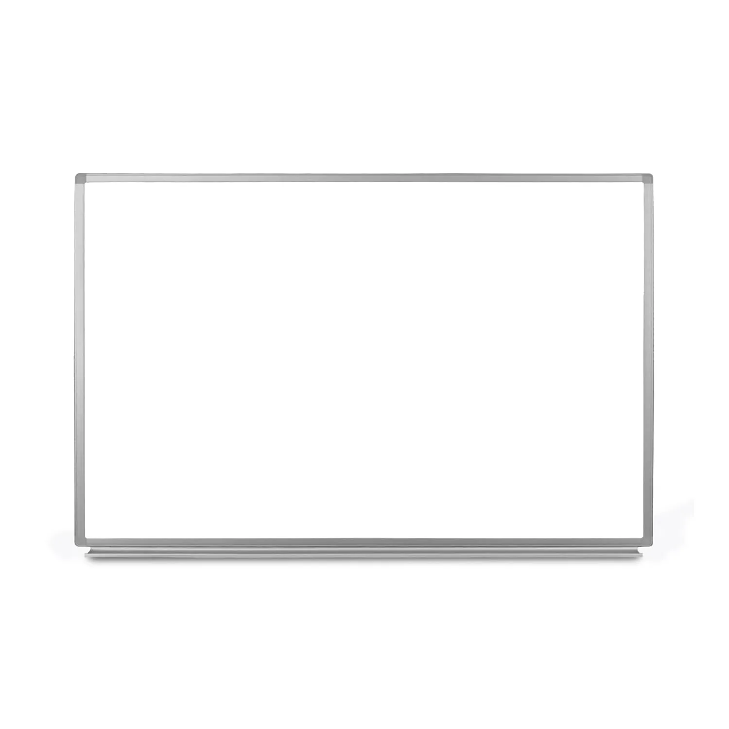 Luxor Home Office School Wall-Mounted Magnetic Dry Erase Whiteboard with Aluminum Frame - 36"W x 24"H