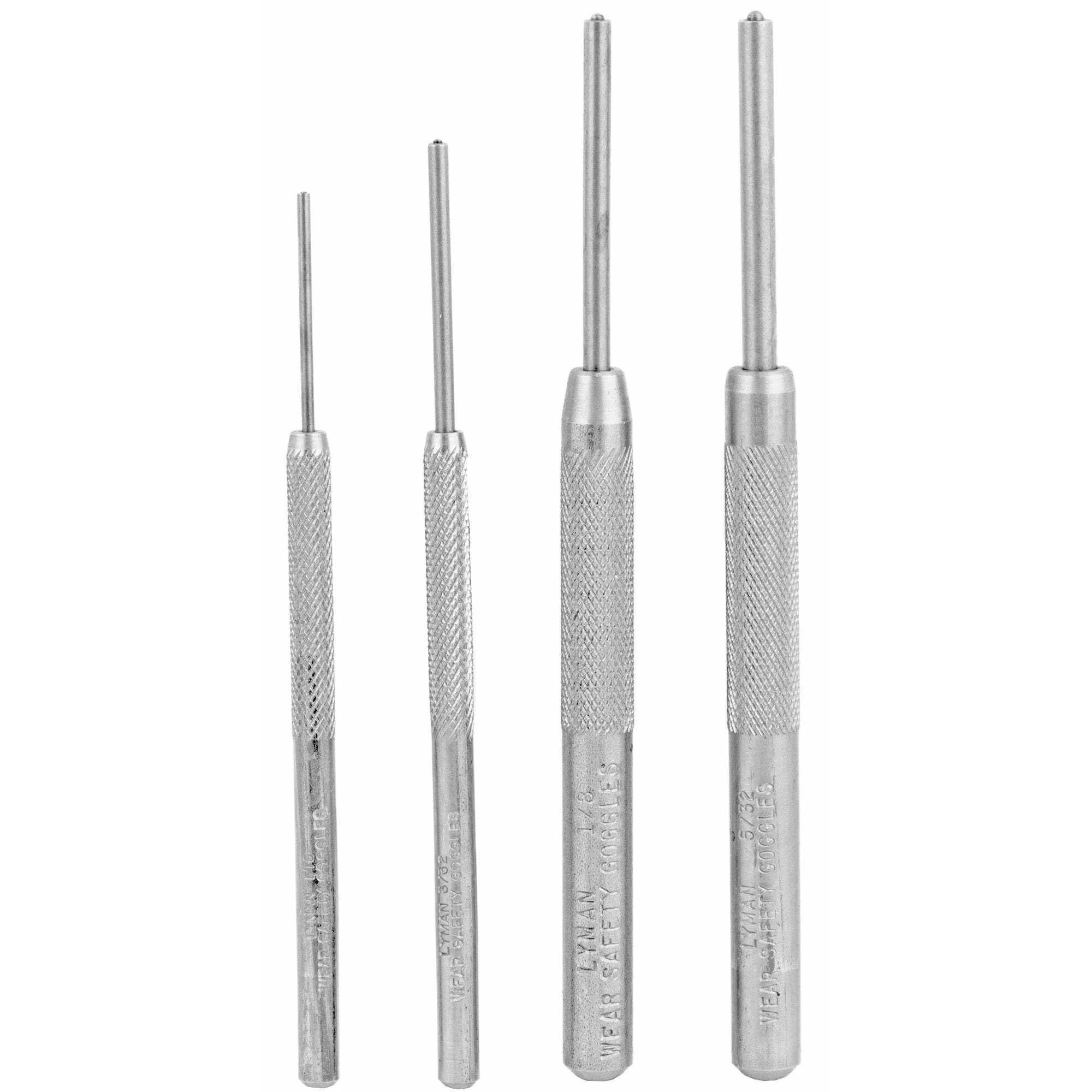 Lyman 4-Piece Roll Pin Punch Set, Steel