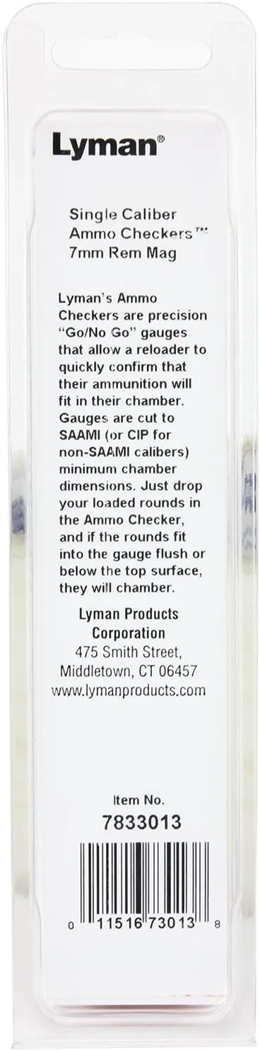 Lyman Single Caliber Ammo Checker Gauge