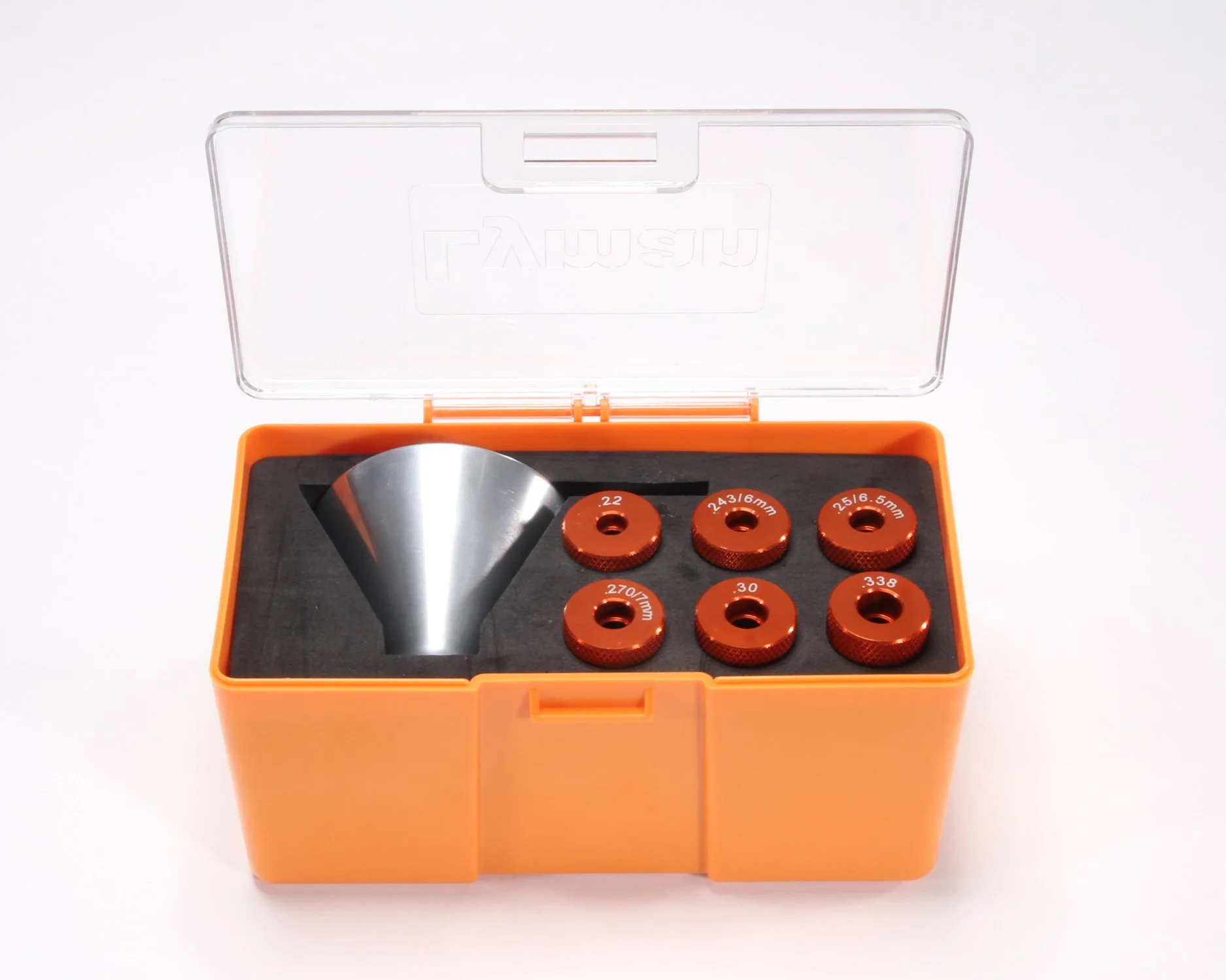 Lyman Products Brass Smith Pro Powder Funnel System, 5, Orange