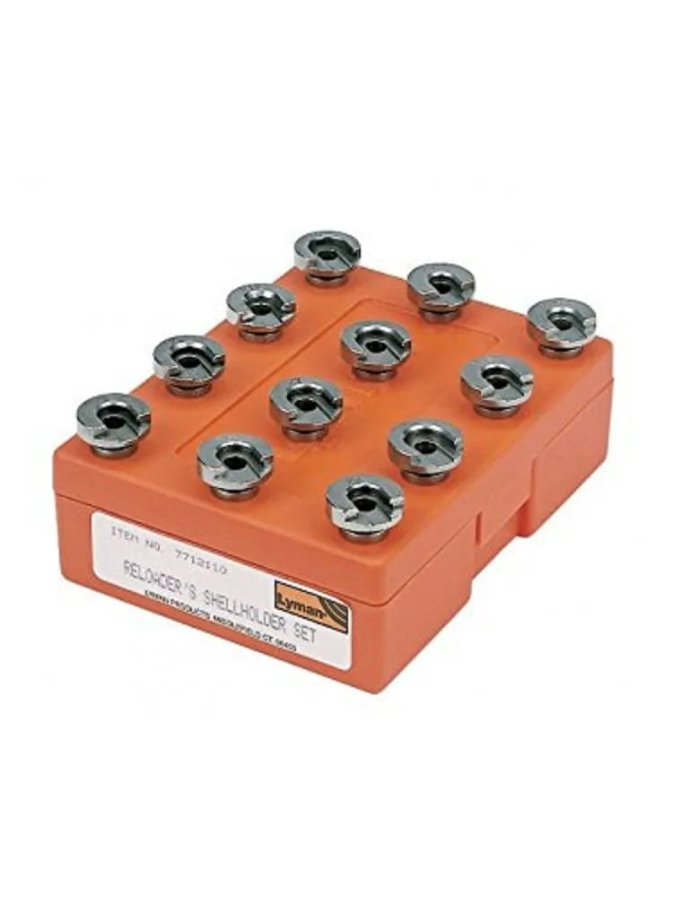 Lyman 0810503 LYM Shellholder Set (12) Orange, One Size