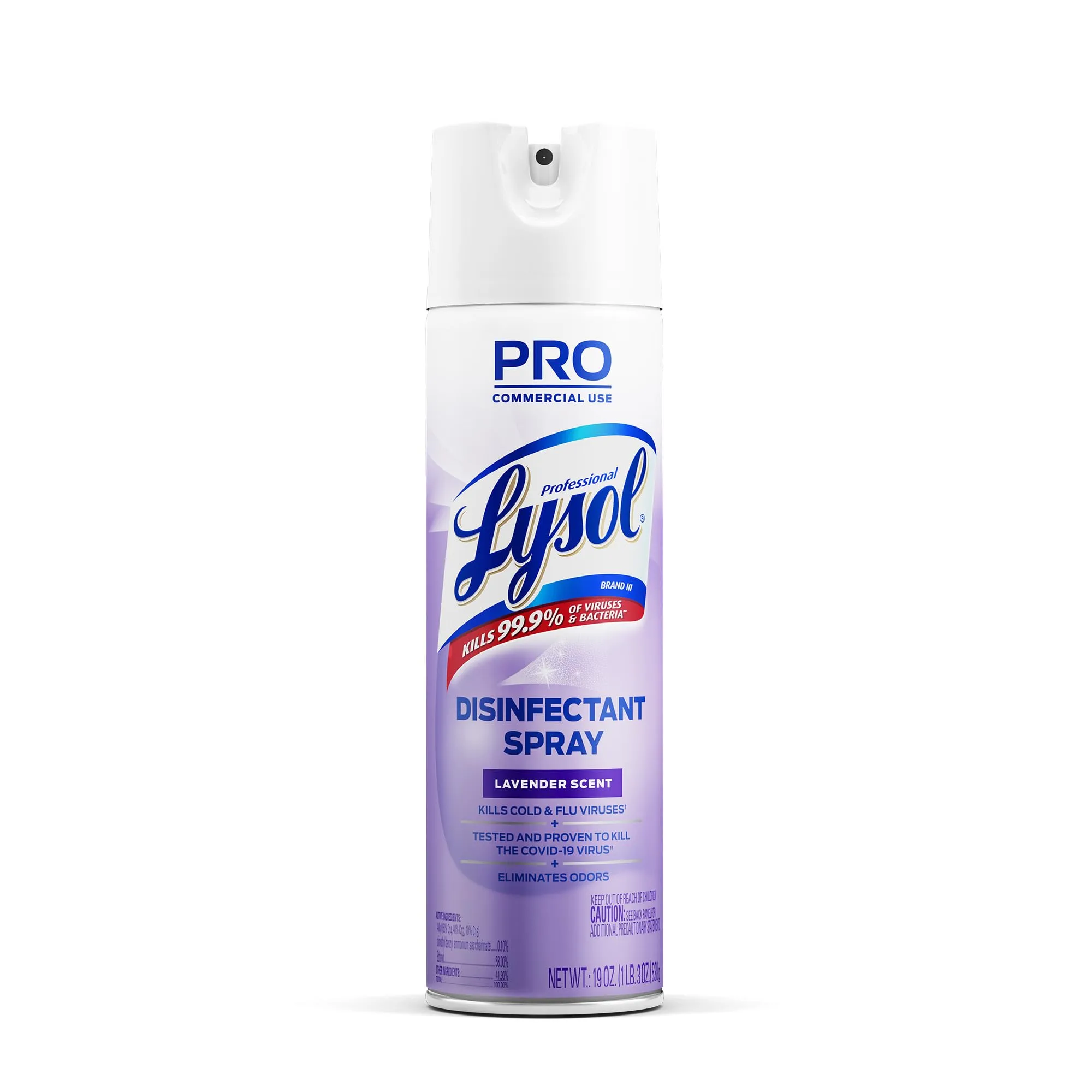 Professional Lysol, RAC89097, Lavender Disinfectant Spray, 1 Each, Clear