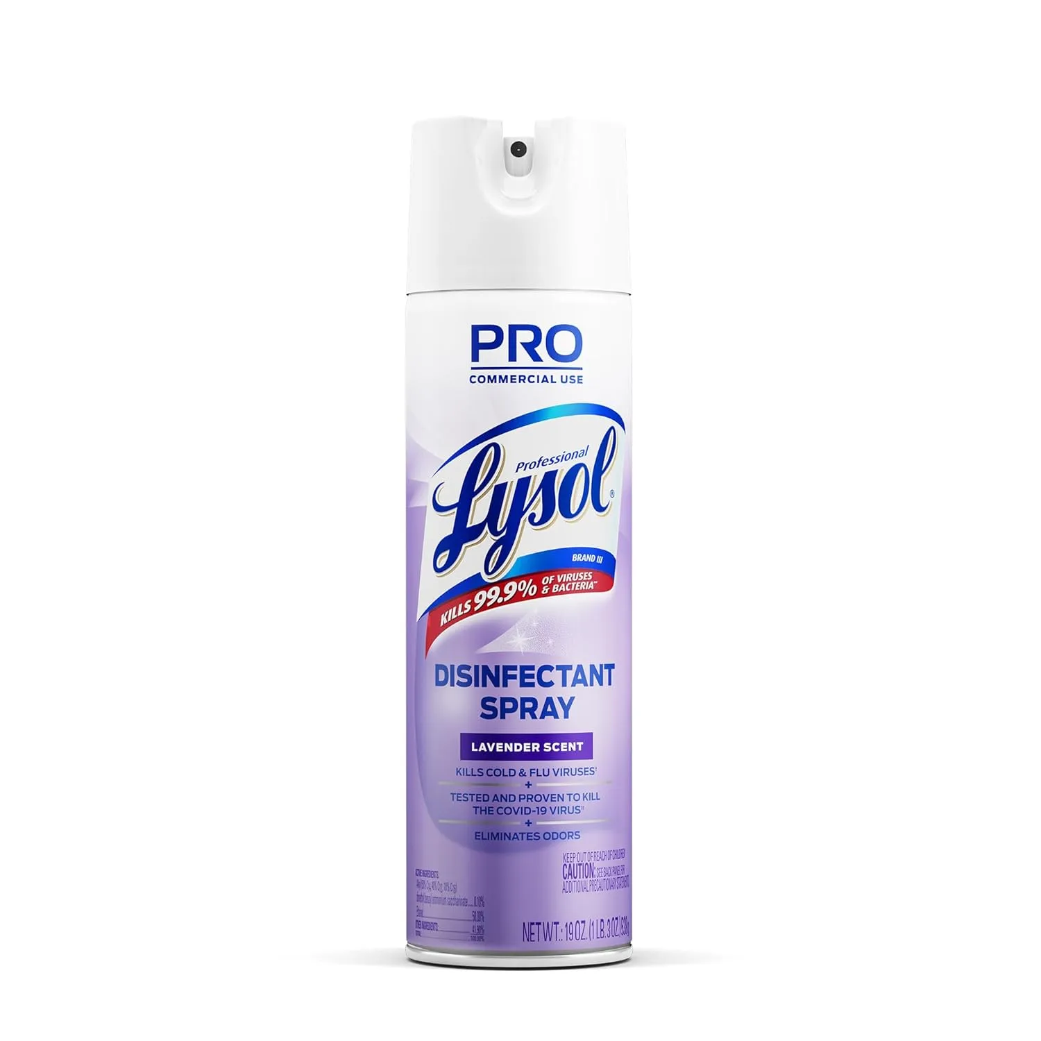 Professional Lysol, RAC89097, Lavender Disinfectant Spray, 1 Each, Clear