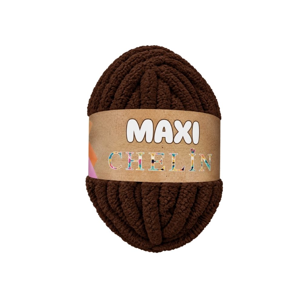 Lana Maxi Chelín Cafe Oscuro M004 Paquete x 2 Ovillos x 250G