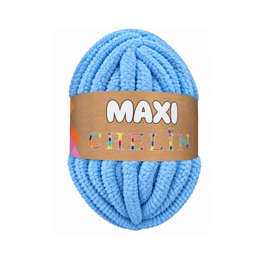 Lana Maxi Chelín Azul Pastel M011 Paquete x 2 Ovillos x 250G