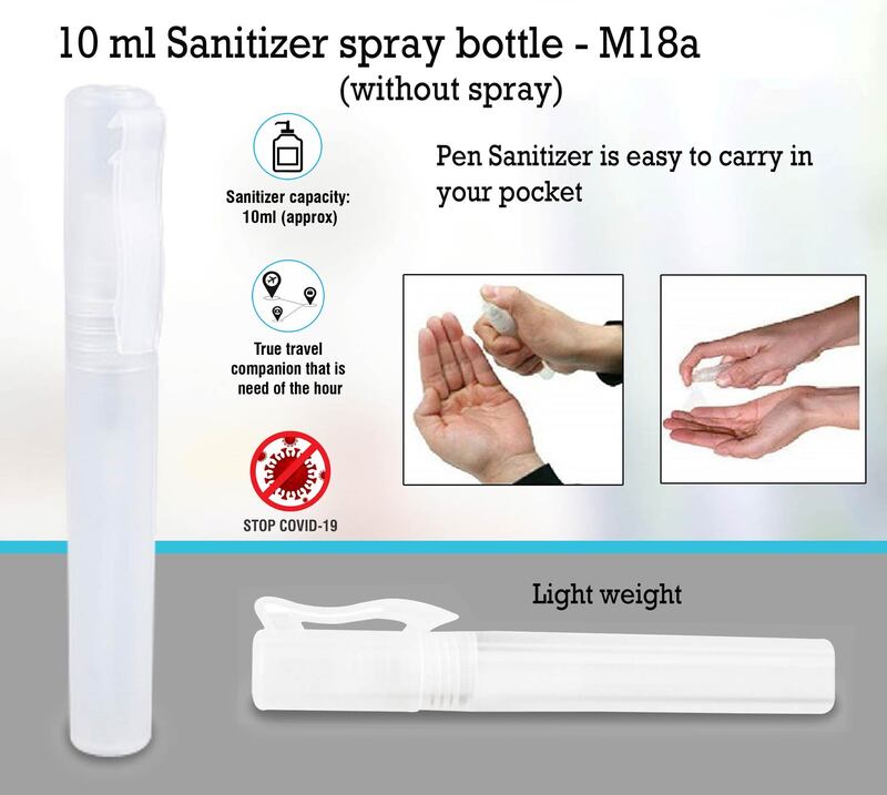 10 ml Sanitizer spray bottle